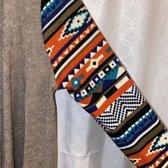 Flying Tomato Open Cardigan Aztec Sleeves med - Picture 3 of 4